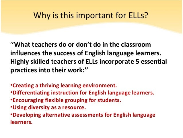 Differentiated Instruction for English Language Learners, Level II